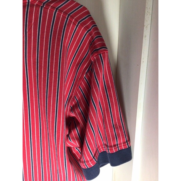 Vintage Ivy Crew Explorer USA Red White Blue XL Polo - Picture 15 of 16